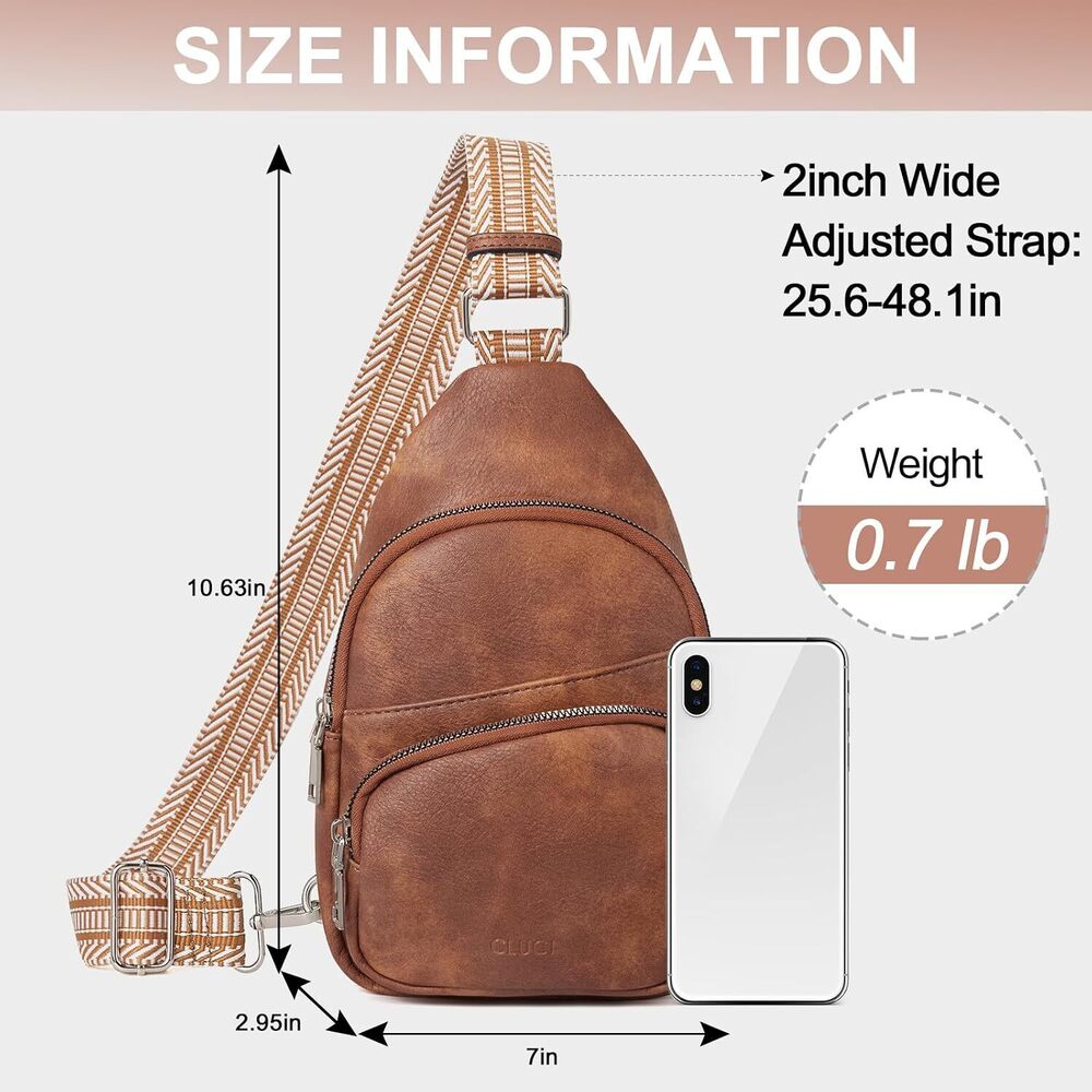 Small Sling Bag for Women, Vegan Leather Fanny Pack Crossbody Bags for - Picture 5 of 8